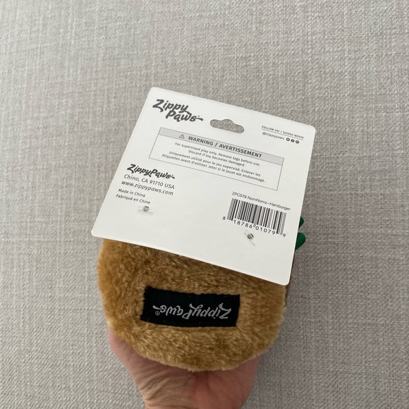 Burger plush dog toy - Picture 2 of 3